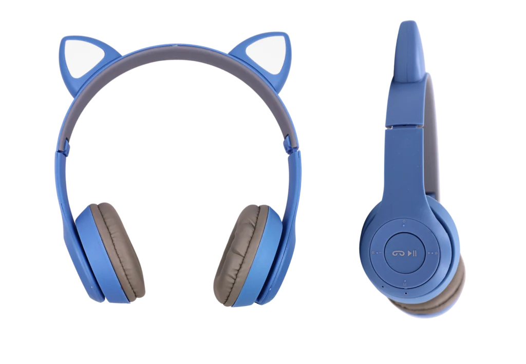 هدفون P47 با طرح گربه سرمه ای