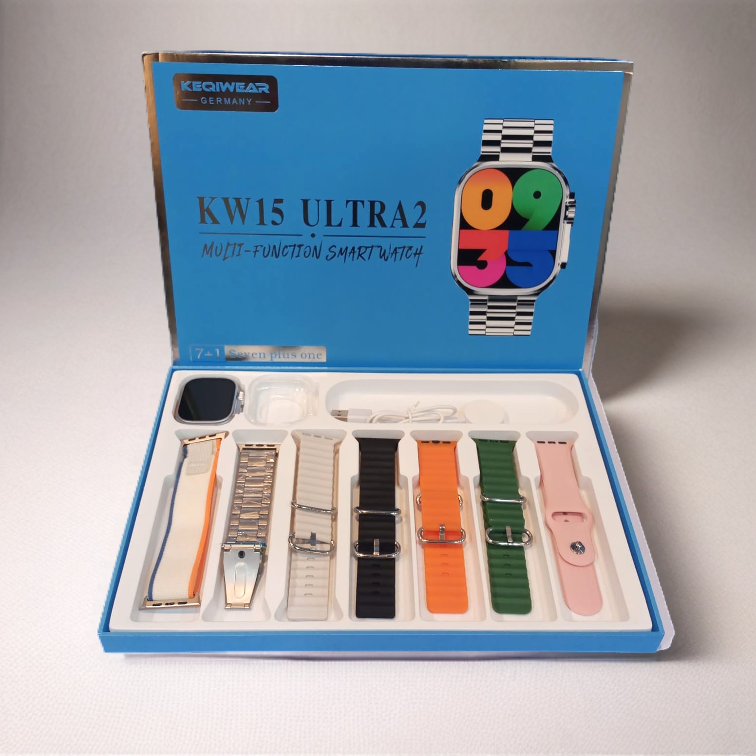 پک ساعت هوشمند KW15 ULTRA2 به همراه کاور محافظ