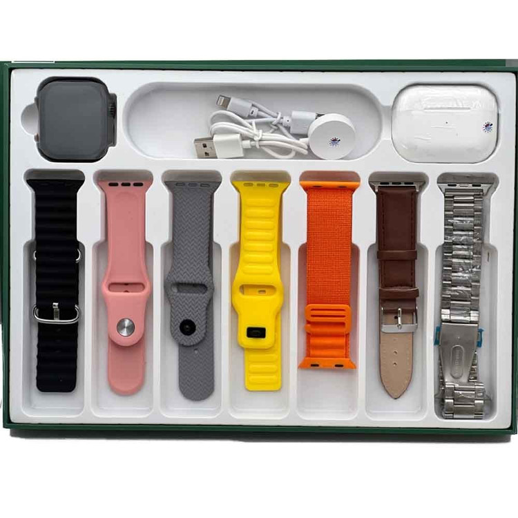 پک ساعت هوشمند اولترا 7 بند همراه ایرپاد 2 پرو